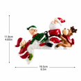 thumbnail image 3 of Christmas Shelf Sitter Figurine Santa Reindeer Elves Holiday Mantel Edge Decoration Festive Seasonal Home Decor for Tabletop Fireplace Display Christmas Gift, 3 of 4