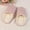 Red, variant on Winter Women Warm Cotton Striped Slippers Furry Soft Plush Shoes Non-slip Home Indoor