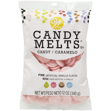 Wilton Pink Candy Melts Candy, 12 oz.