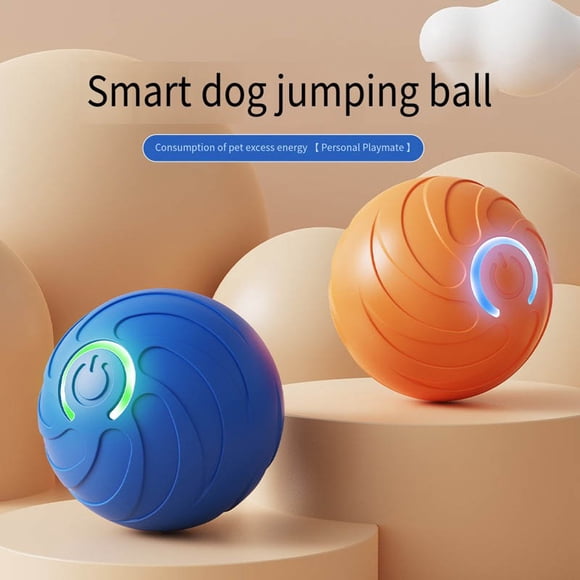 Juguete automático para perros en movimiento 2025 con vibración y rebote - Juguete interactivo con rodas temblorosas para perros y gatos pequeños, recargable USB y material seguro de TPR