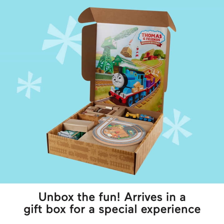 Thomas & Friends Wooden Railway Sodor Delivery Train Set Ultimate Gift For Preschool Kids