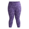 thumbnail image 3 of Terra & Sky Women's Plus Size Capri Legging, Sizes 0X-4X, 3 of 5