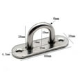 thumbnail image 4 of 2× Heavy Duty Stainless Steel Hook Mount Ceiling Fan Chandel Ceiling Hanging Kit, 4 of 9