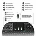 thumbnail image 4 of Wireless Mini Keyboard Remote Control Touchpad Mouse Combo Controller with RGB Backlit for Android TV Box Smart TV with OS+USB PC Computer Laptop Window OS HTPC Home Theater PC + USB 2.4GHz Dongle, 4 of 7