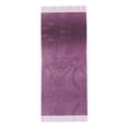 thumbnail image 4 of Women's Fashion Tassel Scarf, Purple Vintage Old Newspaper Long Shawl, Lightweight and Warm, 4 of 9