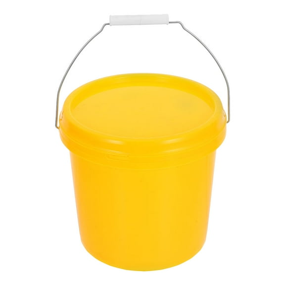TEHAUX Versatile Yellow PP Storage Bucket, Leakproof and Durable for Home Use