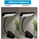 thumbnail image 3 of Lámpara de escritorio LED recargable por USB, brillo ajustable para piano, oficina, viajes y mesita de noche, luz con clip de 9 LED La flexibilidad reina, 3 of 5