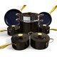 thumbnail image 1 of Juego de utensilios de cocina Nuwave Lux LE 13 piezas Diamond Ceramic Gold, 1 of 4