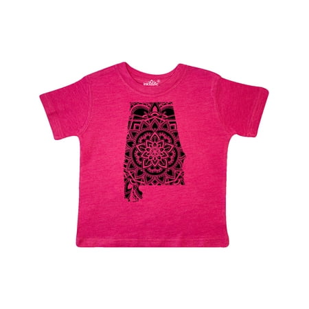 

Inktastic Alabama Silhouette Mandala Gift Toddler Boy or Toddler Girl T-Shirt