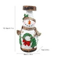 thumbnail image 4 of Fufafayo under $5 Santa Claus Candlestick, Snowman Home Decor for Christmas, Resin Tabletop Decoration Piece, Festive Centerpiece for Living Room, Holiday Themed Decor Item, 4 of 9