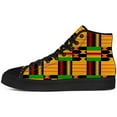 thumbnail image 3 of Aidianart Womens African Kente High Top Shoes High Top Canvas Sneakers Size 12, 3 of 5