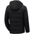 thumbnail image 2 of XMMSWDLA Deals Clearance Tops for Men Winter Stitching Casual Thick Fit Side Seam Pockets Warm Zipper Cotton Jacket, 2 of 7