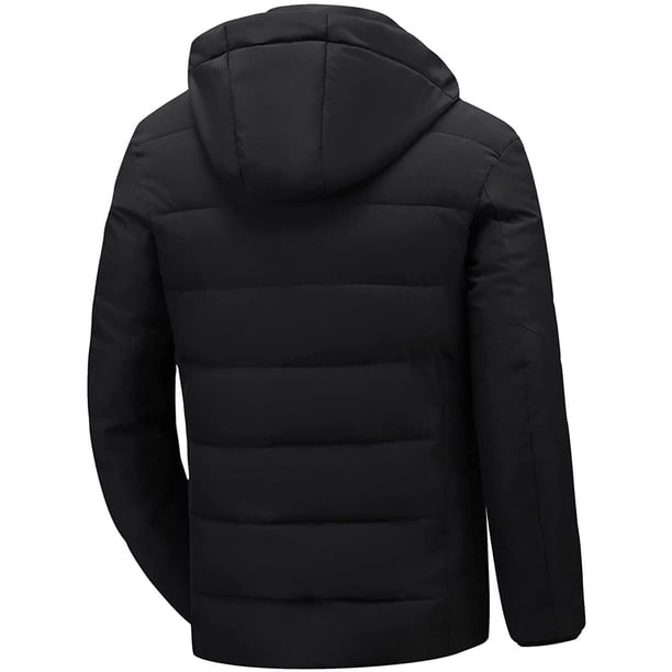 Chaqueta de algodón con cremallera y bolsillos laterales con costuras gruesas informales con costuras de invierno para hombre Pompotops oipoqjl20582