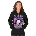 thumbnail image 3 of Kanji Betty Boop Queen of Carefree Zip Hoodie Sweatshirt Women Brisco Brands S, 3 of 5