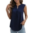 thumbnail image 3 of QINCAO Womens Tank Tops V Neck Sleeveless Casual Basic Womens Summer Tops Tunic Blouses,L(12-14), 3 of 8