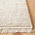 thumbnail image 3 of SAFAVIEH Casablanca Claud Solid Wool Runner Rug, Beige, 2'3" x 8', 3 of 10