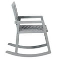 thumbnail image 2 of Afuera Living Outdoor Wood Patio Chevron Rocker in Gray Wash, 2 of 8
