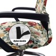 thumbnail image 5 of ZIATUBLES Office Chair Cover Stretch Anti-Dust Rotating Chair Slipcover Soft Spandex Computer Chair Covers for High Back Chair Seat Backrest Stylish Chair Protector Cover, S, Retro Rose, 5 of 7