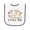 White and Navy, variant on Inktastic My Lola Loves Me Baby Terry Cloth Bib