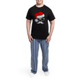 thumbnail image 5 of CafePress - Christmas Mustache Nerd Men's Dark Pajamas - Men's Dark Loose Fit Cotton Pajama Set, 5 of 7