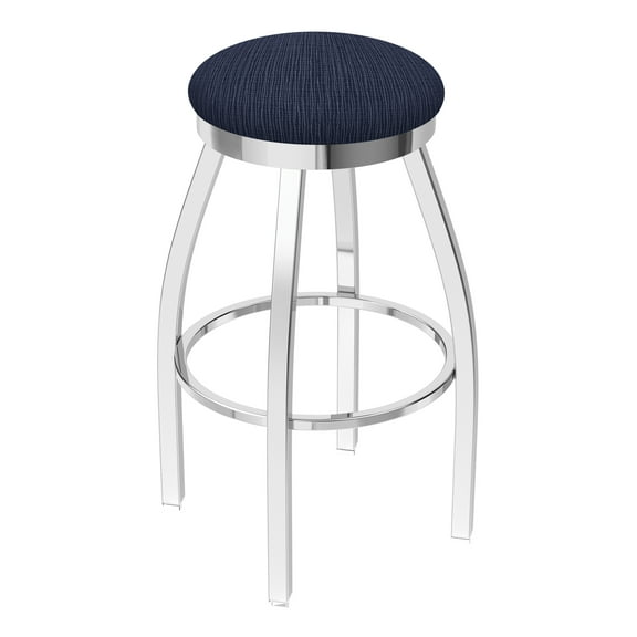 802 Misha 30" Swivel Bar Stool with Chrome Finish and Graph Anchor Seat