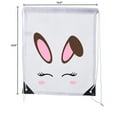 thumbnail image 2 of Easter Basket Bags, Bulk Drawstring Backpacks, Party Favor Goody Bags for Easter - Bunny Face, 2 of 2