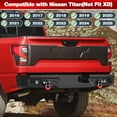 thumbnail image 7 of POFENZE Front & Rear Bumper for 2016-2024 Nissan Titan with w/Step Plate Fog Lights License Plate Lights and D-rings, 7 of 7