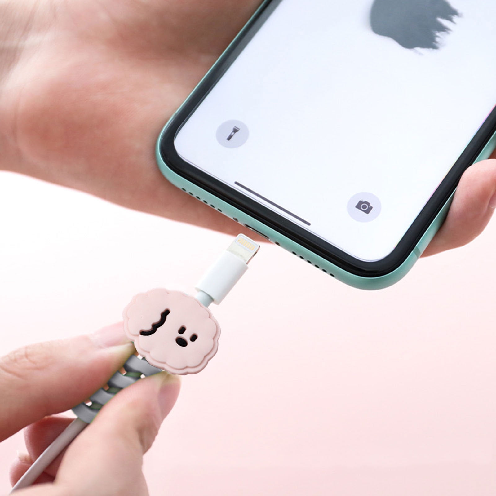 8 Protezioni Per Cavi USB A Forma Di Animale - Divertenti E Colorate, In PVC - Foto 9