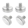 thumbnail image 1 of 4 Pcs Vis à Pouce Mollées Tête Plate M5x8mm pour Cartes Graphiques, Argent, 1 of 6