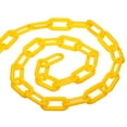 thumbnail image 1 of Cadena de barrera de plástico de 0.3" de diámetro y 23 pies de longitud de Uxcell para control de multitudes, amarilla, 1 of 6