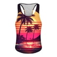 thumbnail image 3 of Purcolt Mens Summer Beach Tank Tops Casual Palm Tree Tropical Printed Hawaiian Sleeveless T Shirts Gym Workout Muscle Shirts, 3 of 4