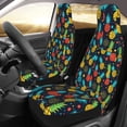 thumbnail image 2 of Sikiie Colorful Pineapple Car Seat Protector 2 Pack Car Seat Cushion Mat, Car Seat Covers for SUV, Truck, Van, 2 of 7