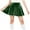 Green, variant on CYRBOKO Girls Short Skirts, Elastic Waist Vacation Velvet Holiday Pleated Skirts Green Size 5-15 T