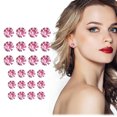 thumbnail image 1 of onlyliua Liquidación 12 Juegos de Aretes, Hermosos And Geniales, Aretes de Cristal con Personalidad, Juego de Aretes, 1 of 2