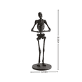 thumbnail image 3 of MMJ Skull Candle Holder Resin Skeleton Head Taper Stand Gothic Tabletop Decor for Party Mantel Centerpiece, 3 of 5