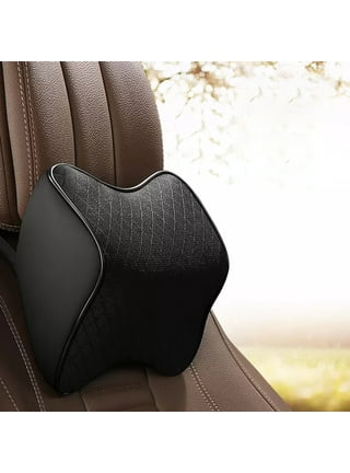 Wantdali Car Headrest Pillow 2 PCS,Superior Leather Car Neck Pillow for  Travel Driving to Fatigue Relief, Breathable Sweat Resistant Car Pillows  fit
