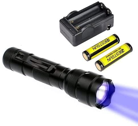 Q5 LED UV UltraViolet Blacklight Flashlight Lamp Torch Inspection Light Small