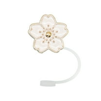 Shoreew 1/11Pcs Straw Cap for Cup Faux Pearl Straw Topper for 30&40 Oz Tumbler Reusable Dust-Proof Straw Tips Lids Protectors Reliable Beverage Cover