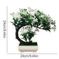 thumbnail image 2 of SHIMELE Simulated Welcome Potted Plant Fake Flowers Peacock Tree Bonsai Home Decor Artificial Greenery Decoration 24CM, 2 of 2