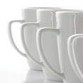 thumbnail image 4 of Elama Riley 12 Piece 12 Ounce Porcelain Mug Set in White, 4 of 8