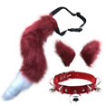 thumbnail image 1 of Billuyoard Decoración de Halloween fiesta Cosplay conjunto Navidad cola oreja personalidad campana cuello Collar fabuloso Cosplay traje cola Kits de decoración para fiestas No.10, 1 of 6