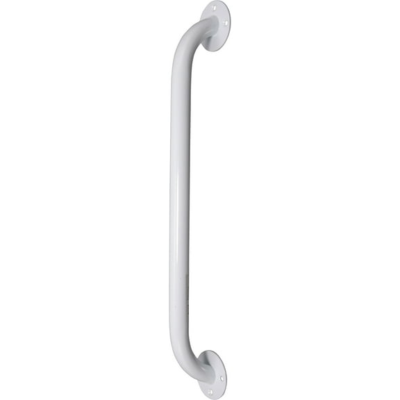 Powder Coated Steel Grab Bar White, 24'', 1 Count