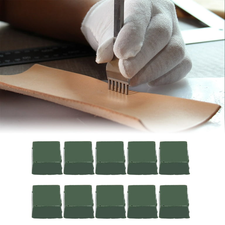 Buffing Compound Leather Strop Compound Stropping Compound Polishing  Compound 10Pcs Knife Polishing Compound Green Easy To Use Durable Multi  Purpose Buffing Compound For Leather 