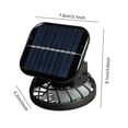thumbnail image 2 of Ventilador Solar con Clip sombrero USB recargable Panel solar celda refrigeración portátil, 2 of 2