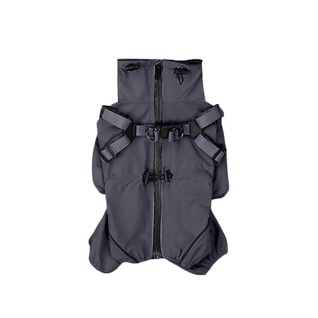 Winter Windproof Dog Trench Coat for Outdoor Adventures Warm Lined Pet Fashion Apparel with Secure Fit