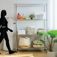thumbnail image 5 of IRIS 4-Tier Wire Storage Shelf with Caster, 1200 Lb. Capacity, 71"H x 18"W x 48"D, 5 of 14