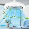thumbnail image 5 of Fan Light under $5! Xqxayjr LED Ceiling Fan Light with Aromatherapy, E27 Bulb Base 3-Speed Fan, Adjustable Head Light for Bedroom, Study, Living Room, Energy Saving Fan Lamp, 5 of 7