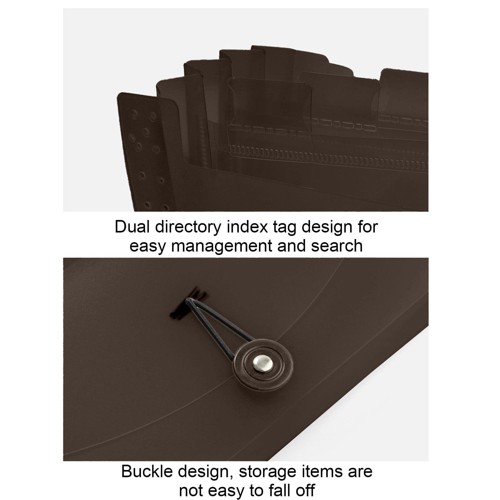 Specollect Clearance 2Pcs Expanding File Folder - Small Accordion File Folder Expandable Card Ticket Holder File Storage Folder Check Bill File Folder Plastic Business Document Organizer Wallet Case