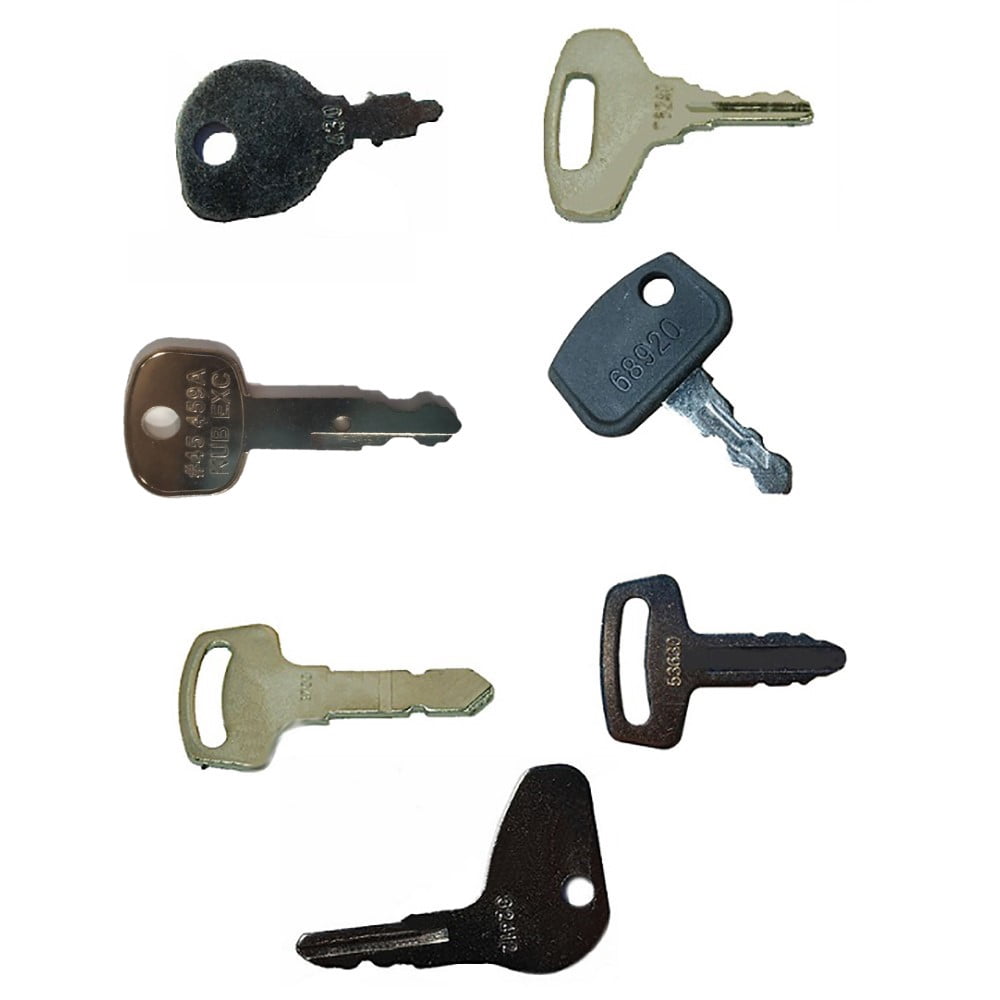 27-Piece Heavy Equipment Ignition Key Blank Set – Universal Fit For Construction & Machinery