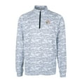 thumbnail image 2 of Men's Cutter & Buck Charcoal Miami Dolphins Throwback Logo Big & Tall Traverse Camo Print Stretch Quarter-Zip Pullover, 2 of 3